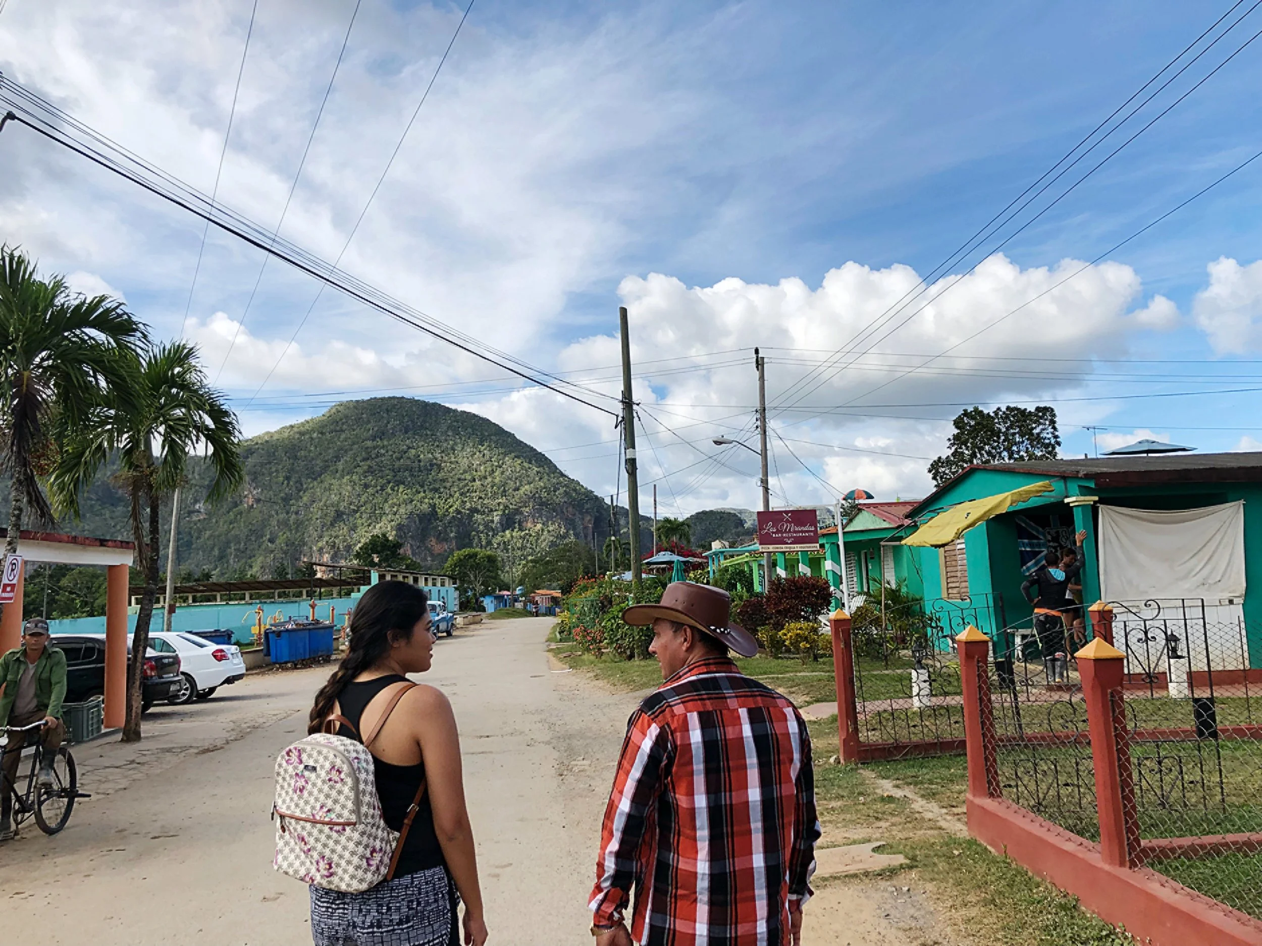 With Pupito at the foot of our tour of Viñales Valley