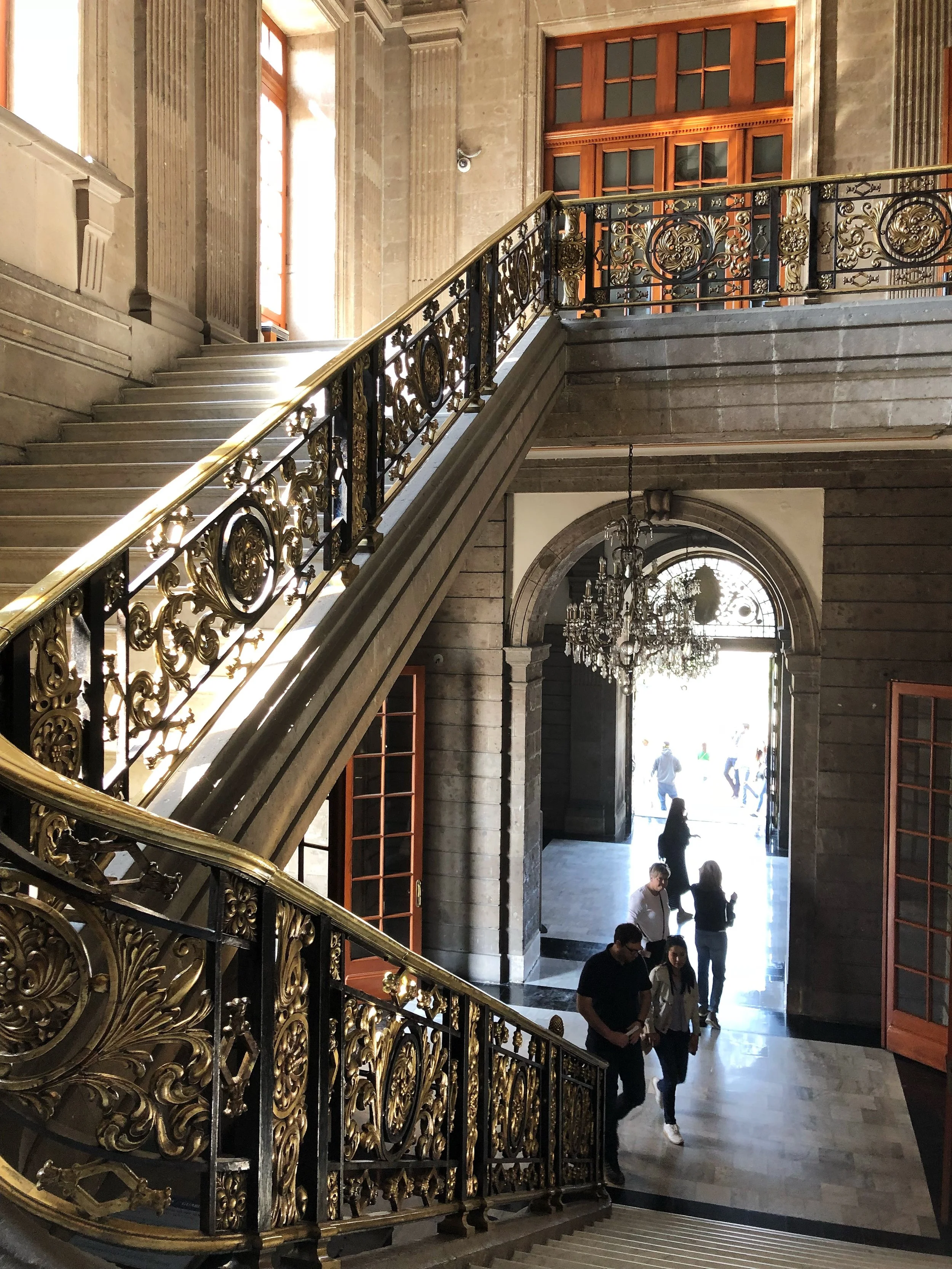 Inside the Castillo de Chapultepec