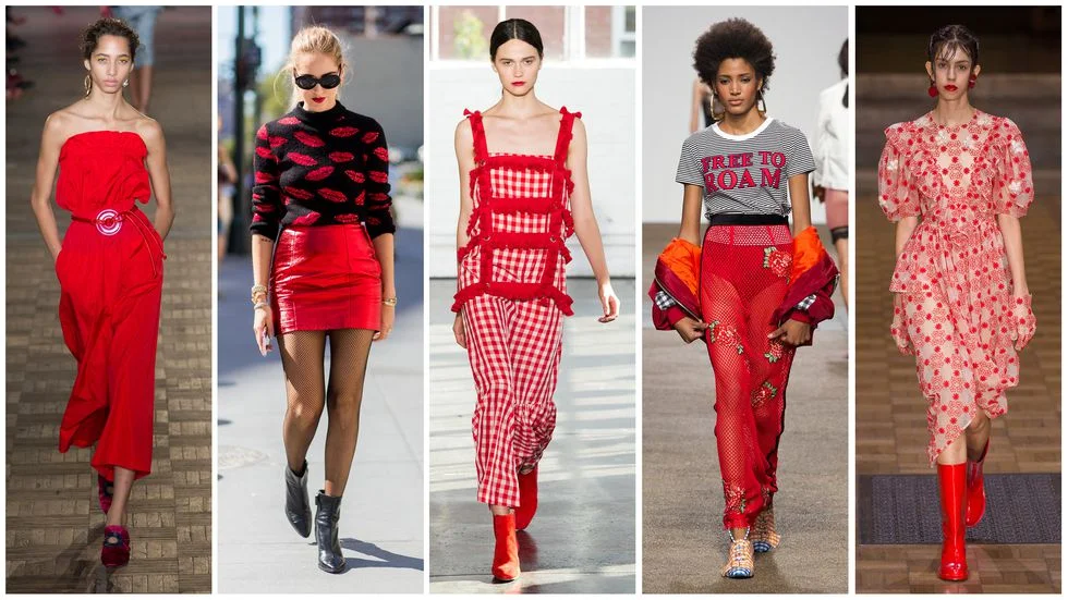 Red centered outfits 