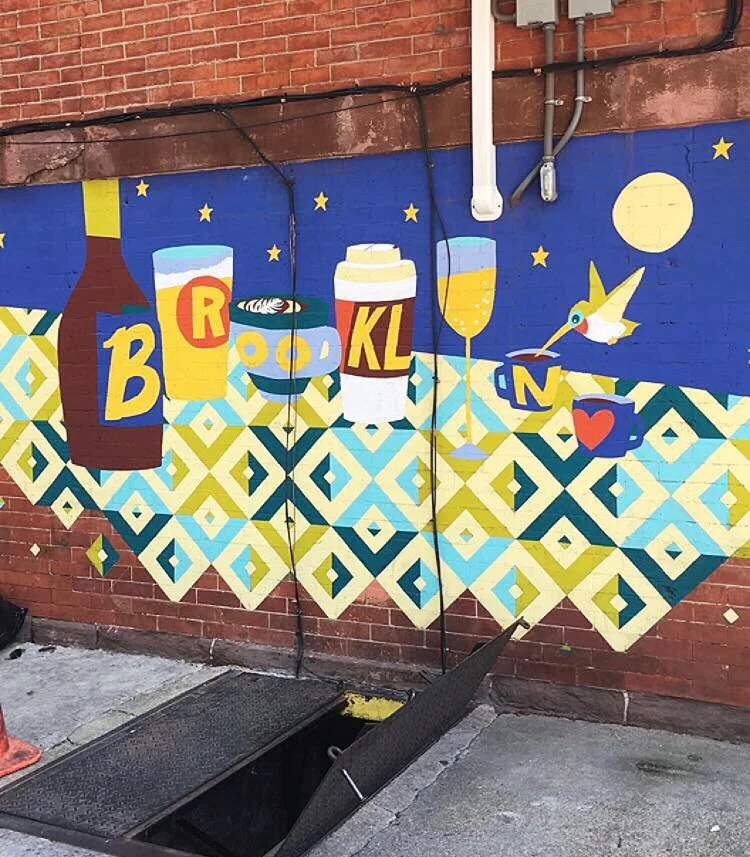 The mural outside Bedford Hill that I am so fond of