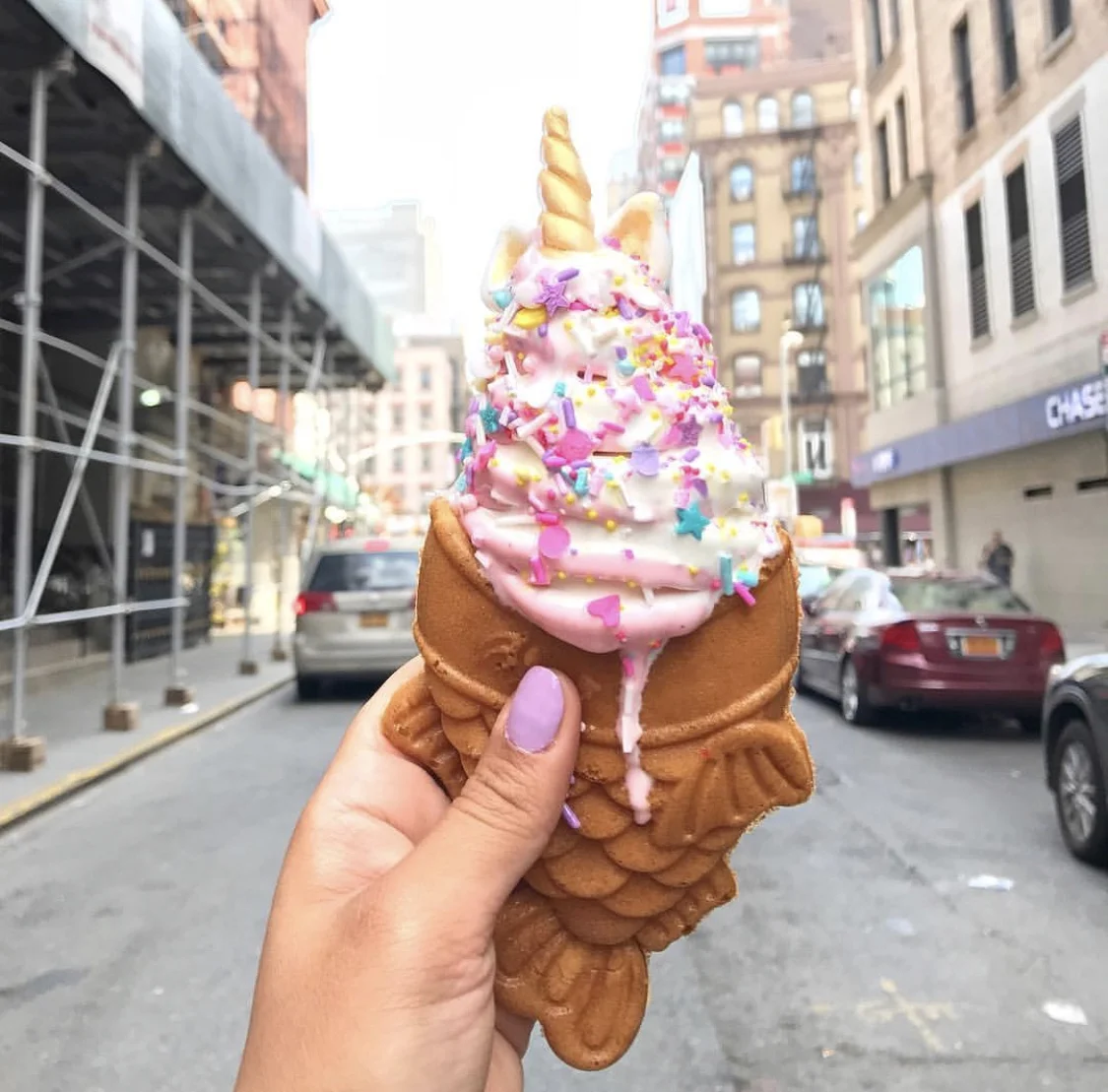 $9 total spent on this ice cream that I didn't even get to eat because it had melted by the time I finished taking pictures of it