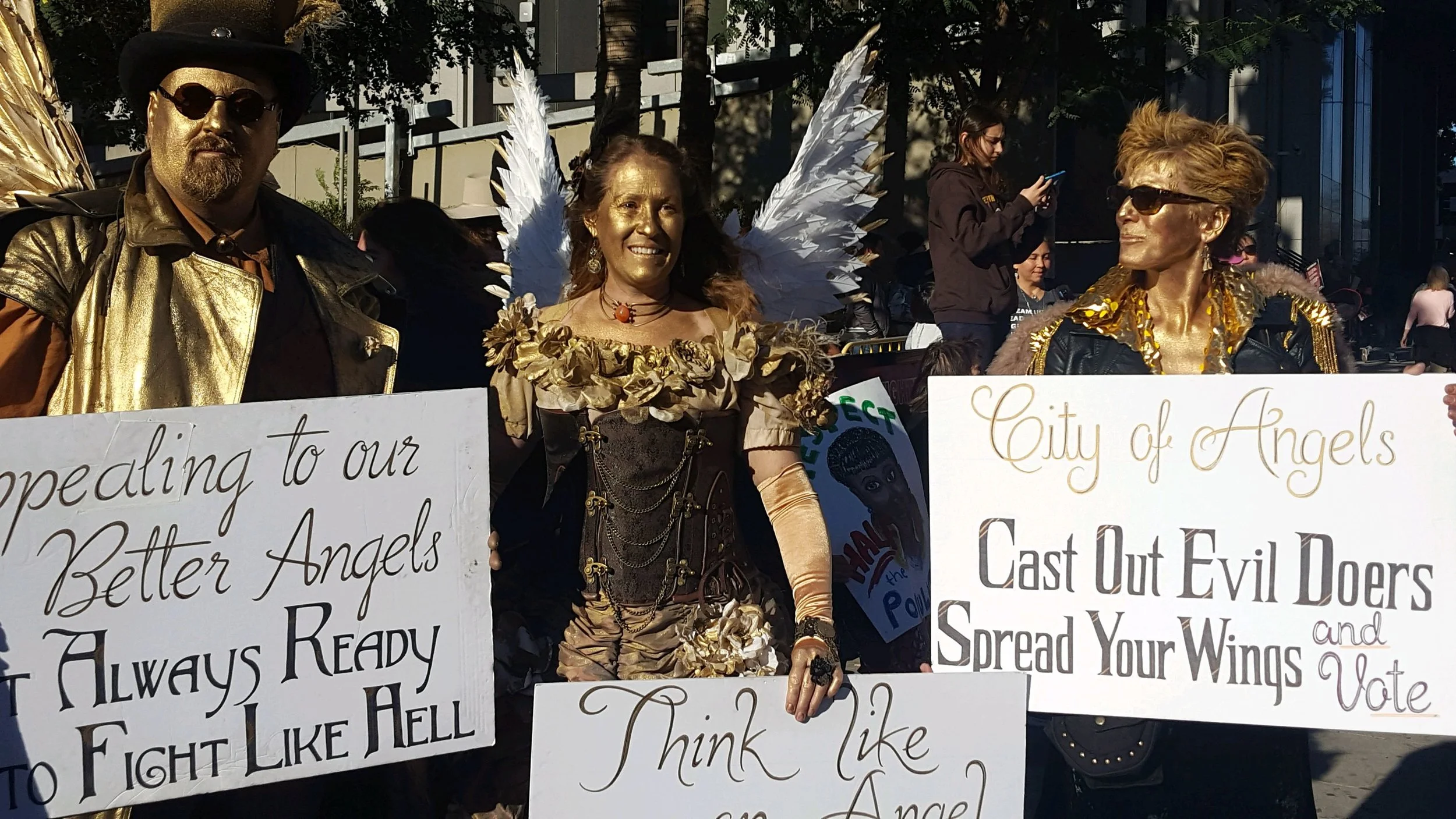 Angels among us at The 2018 Women's March Los Angeles, California.