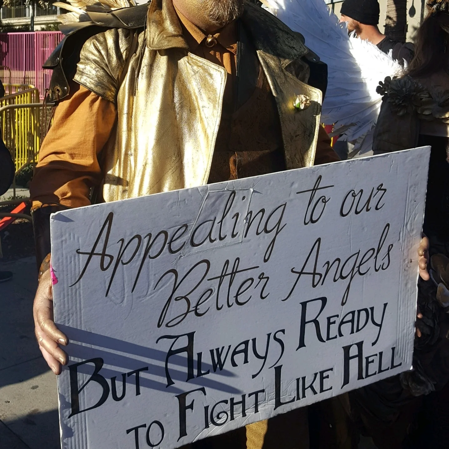 Appealing to our better angels. The 2018 Women's March Los Angeles, California.