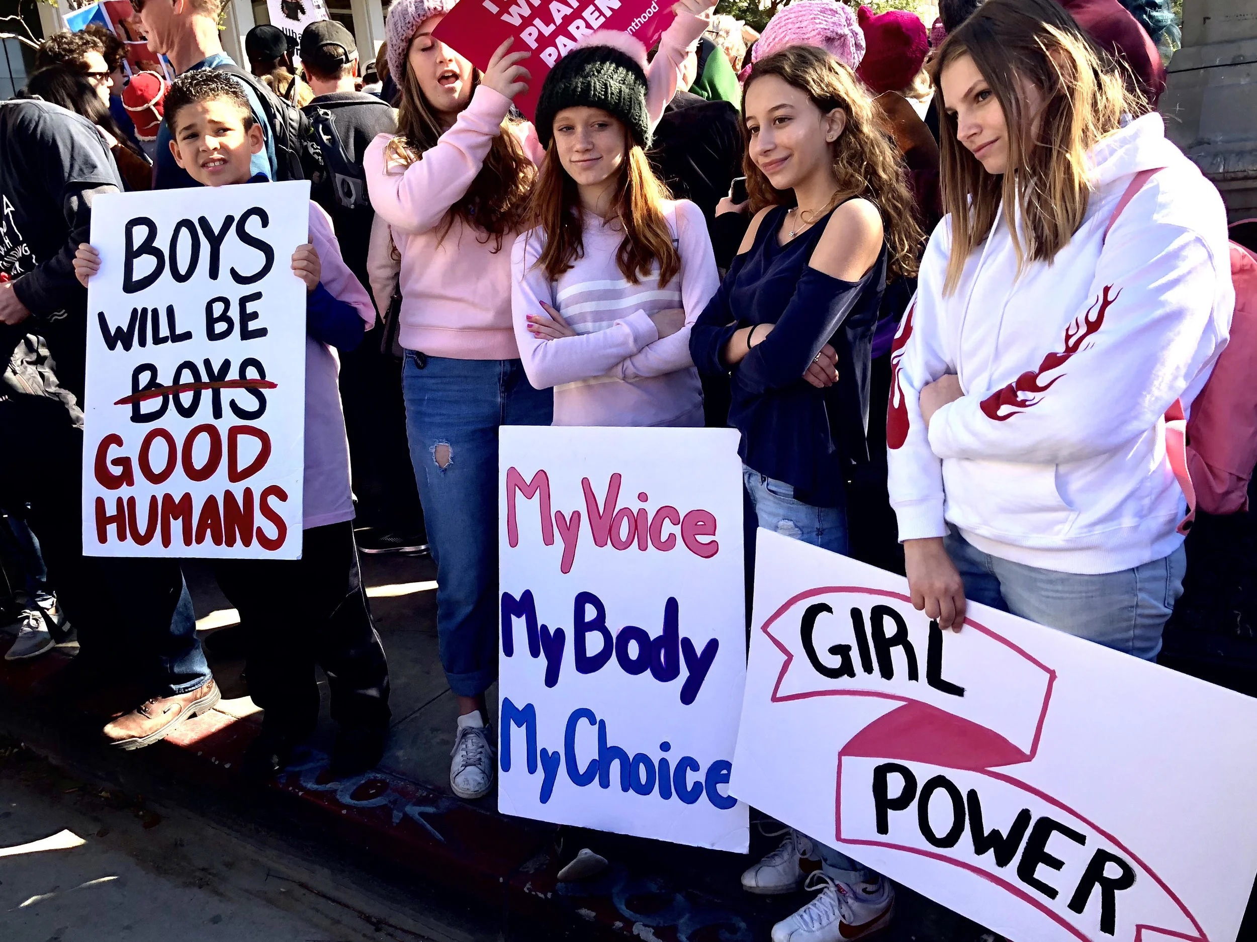 Scenes from The 2018 Women's March Los Angeles, Ca.