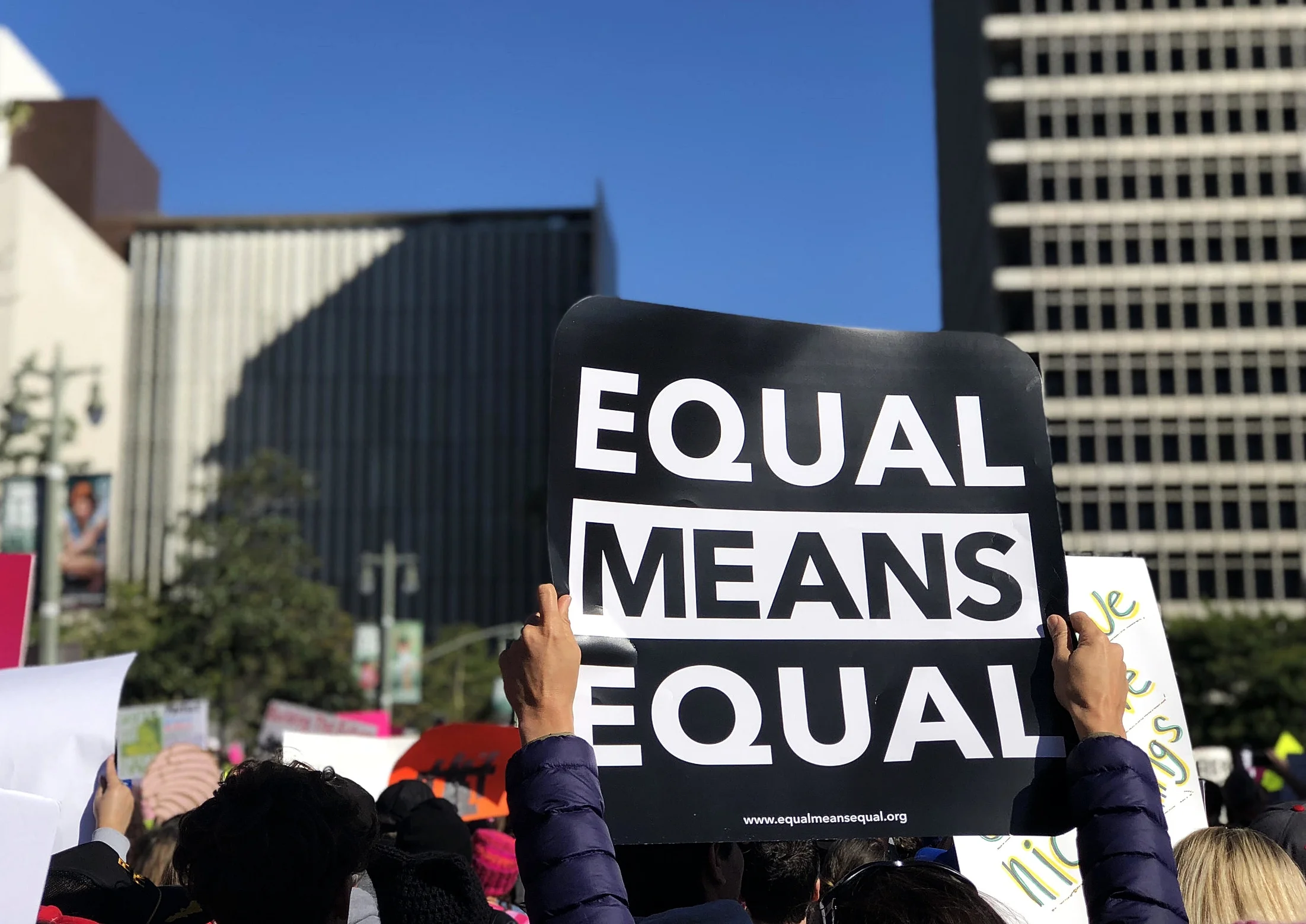 Equal Means Equal: 2018 Women's March Los Angeles, Ca.