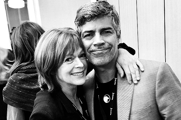Frances Fisher & Esai Morales mingling at The #SAGAFTRAconvention #SAGAFTRA Sheraton.png