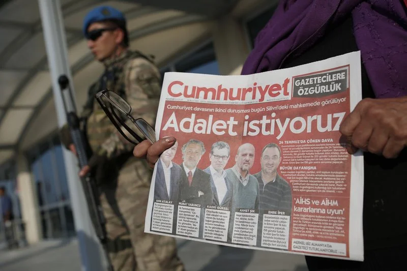 Rights group: Turkey newspaper trial a ‘mockery of justice’