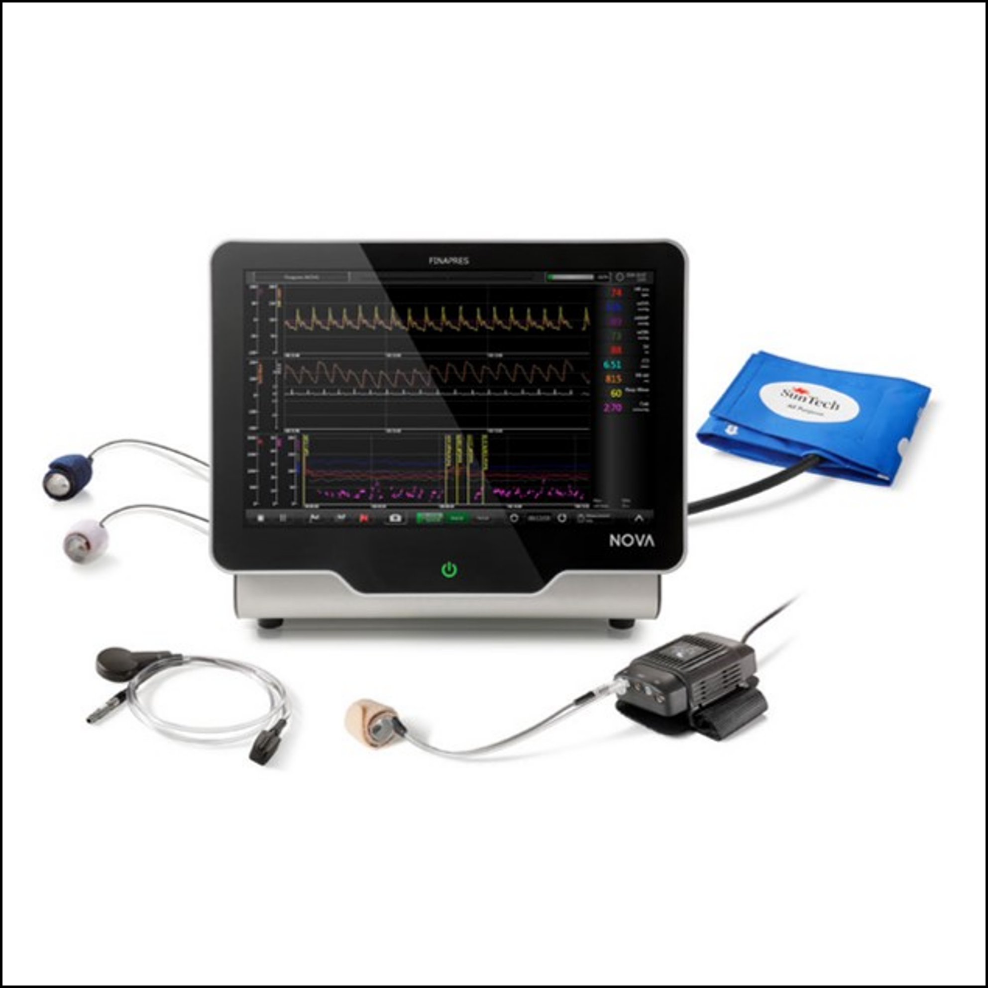 Beat-to-beat Blood Pressure/Hemodynamics Monitoring System (NOVA; Finapres)