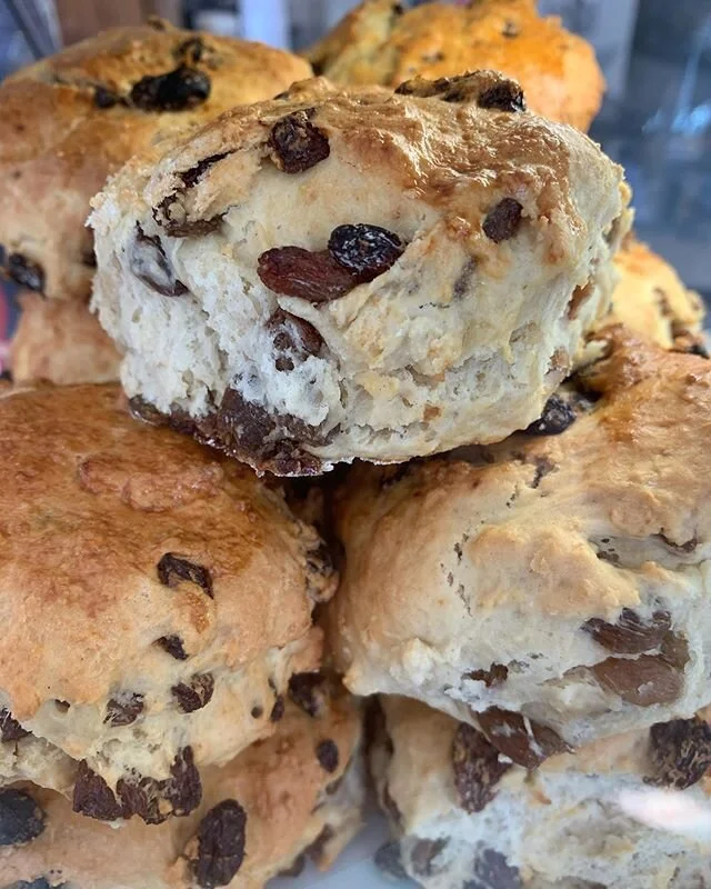 Homemade fruit and plain scones available daily! 
Call us to save yours📞