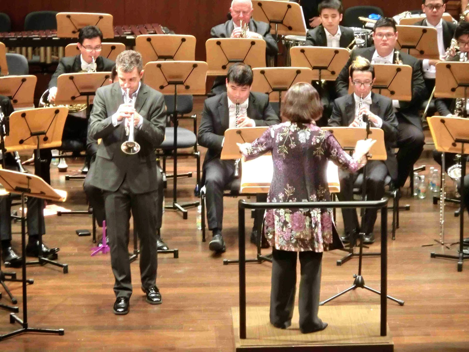 Joe Burgstaller world premier of Ming trumpet concerto