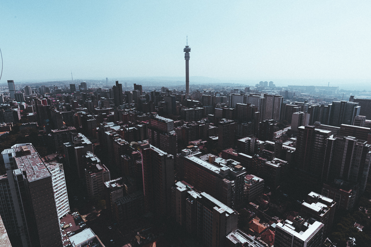  The view from Ponte towers in Joburg's inner city 