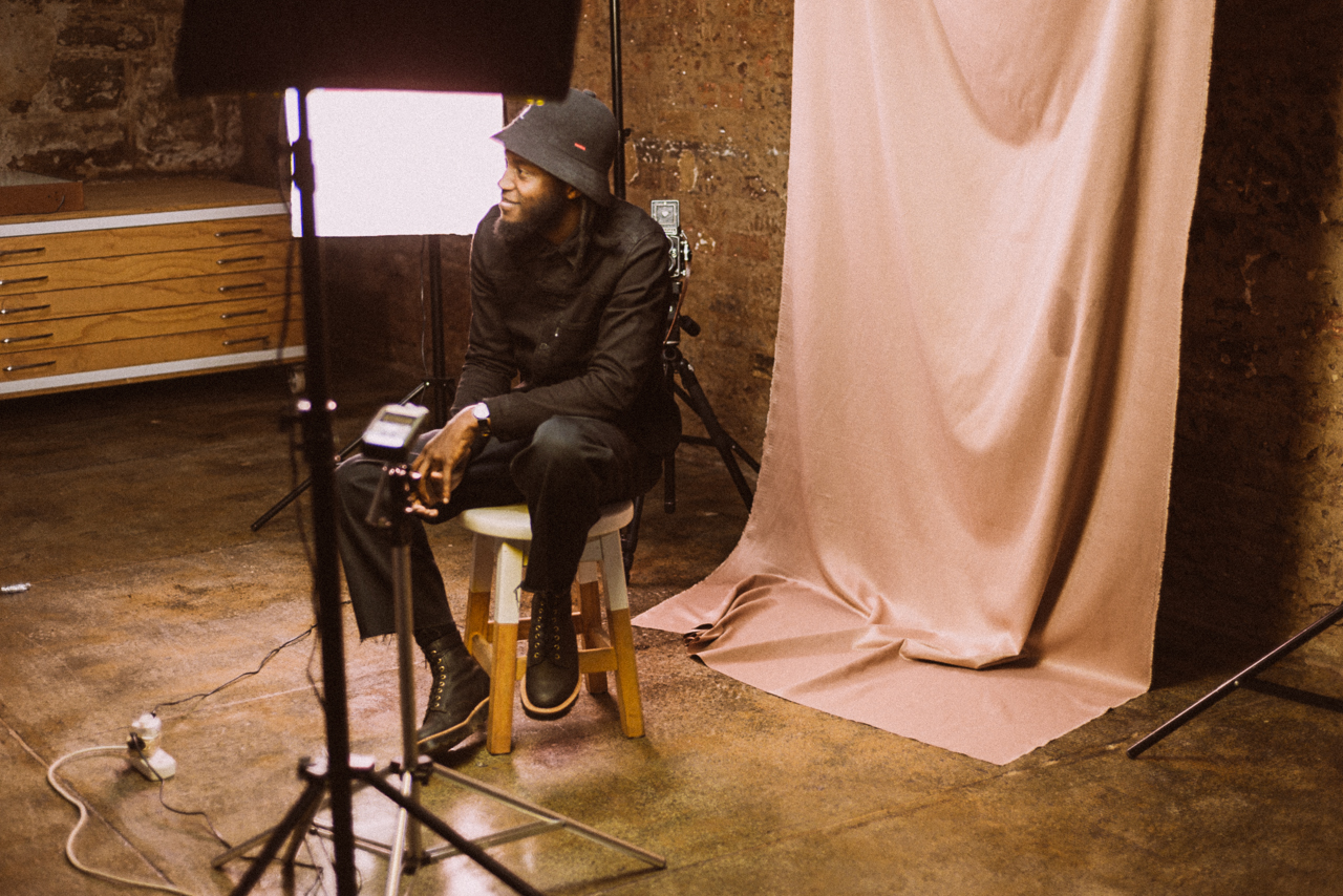  Shooting an interviewing one of South Africa's dopest creatives, Justice Mukheli, in his studio in Joburg 