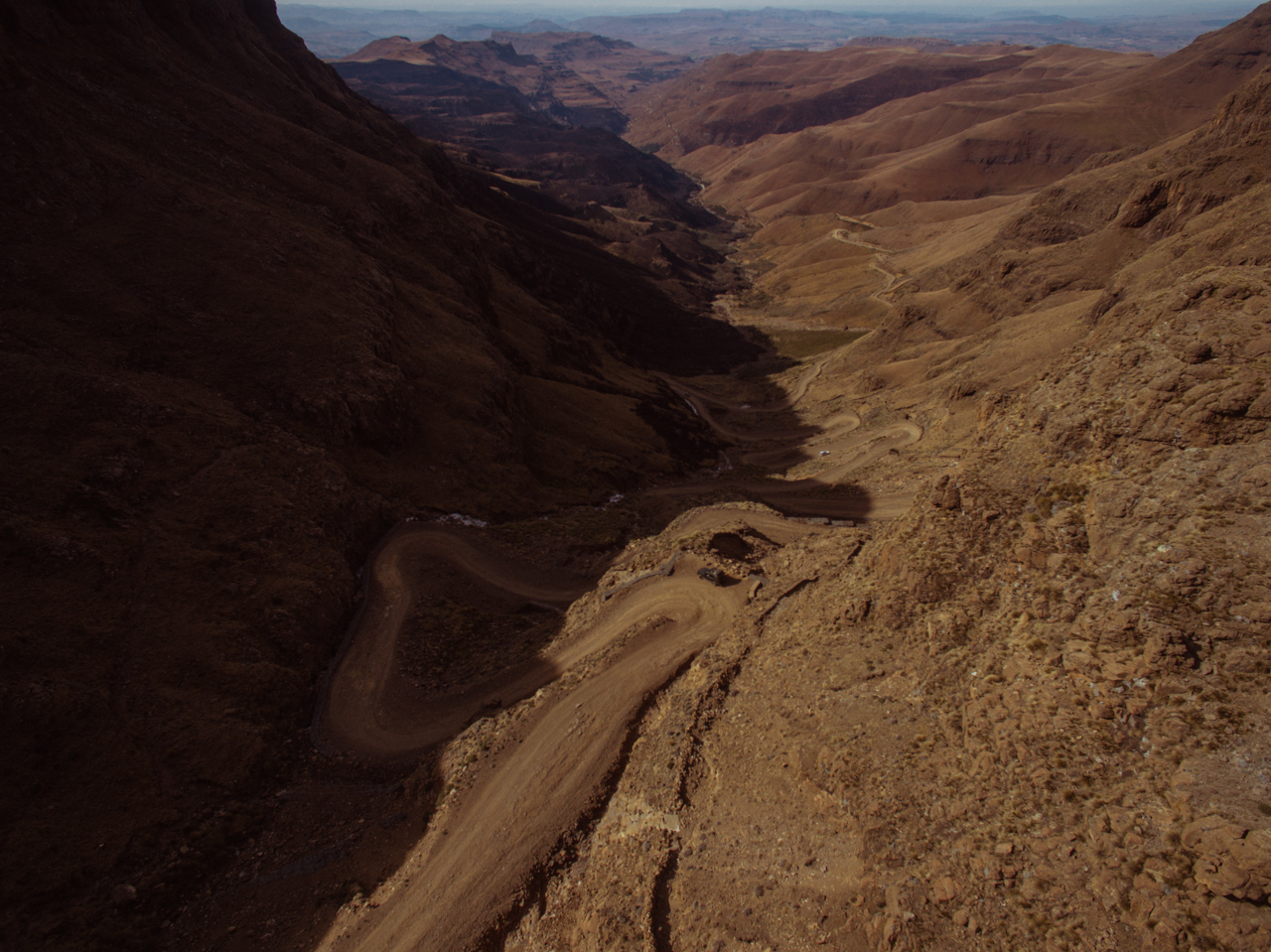  Sani pass is a technically difficult mountain pass that connects Lesotho back to SA through the Drackenburg. Only 4x4's are allowed here 