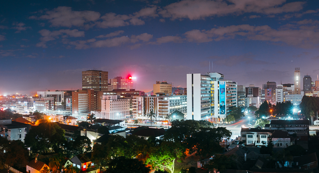 Aerial views of Harare 