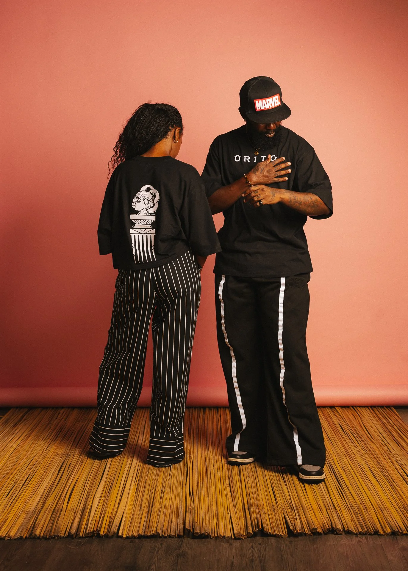 LEFT - CROP TEE | RIGHT - FULL TEE