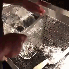 25# Block Ice - Step 1 - Trim + Split