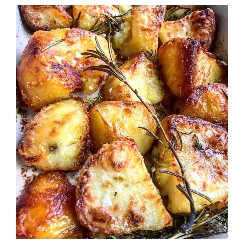 Garlic, rosemary and sage roast potatoes