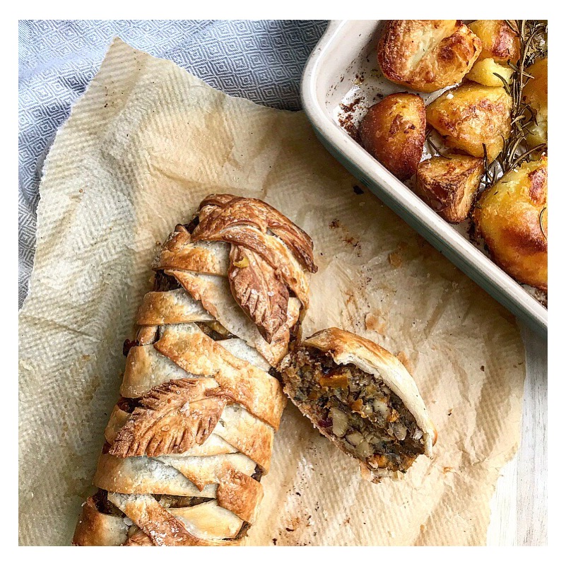 Chestnut and butternut squash roast