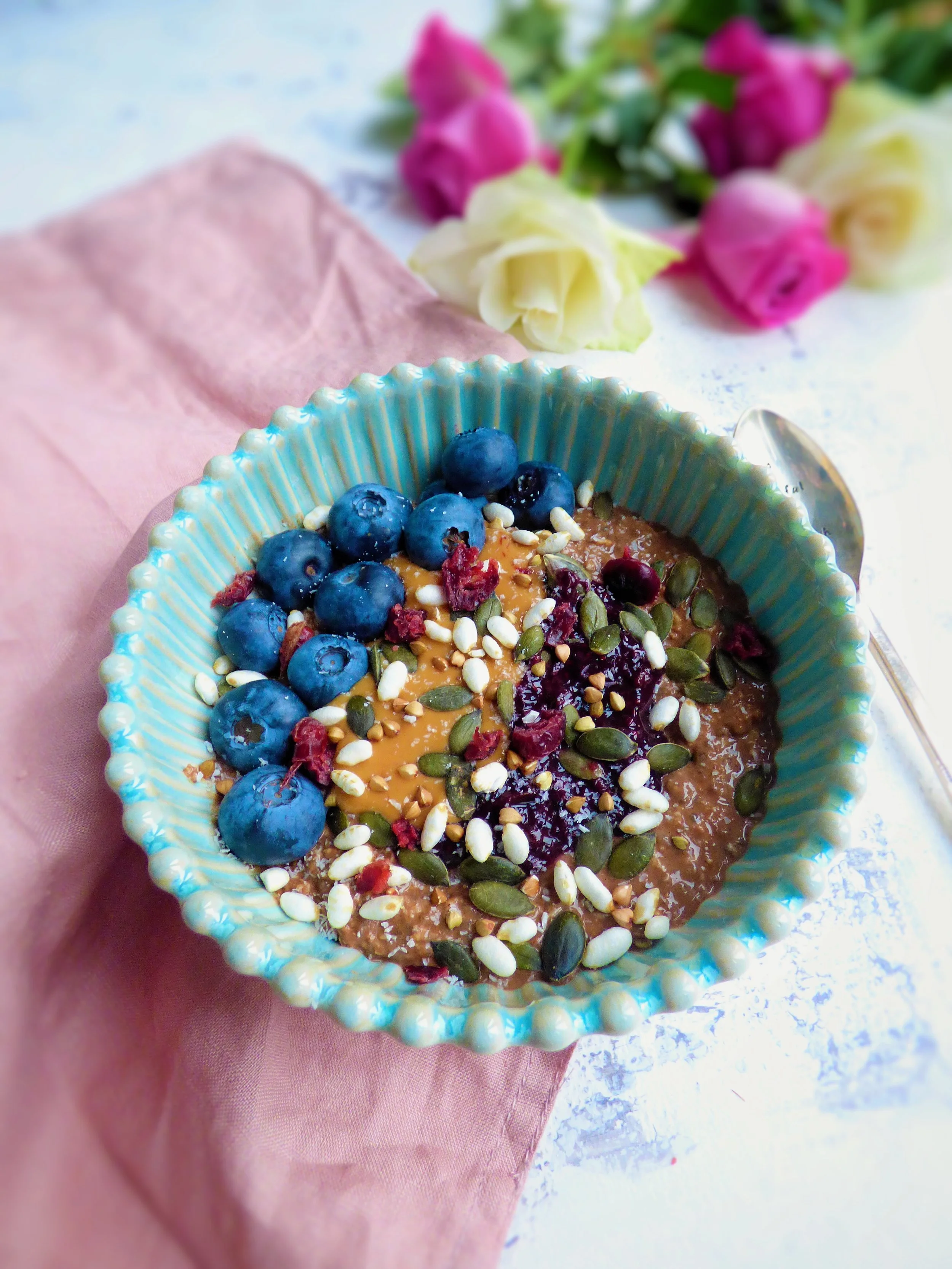 Peanut butter protein overnight oats