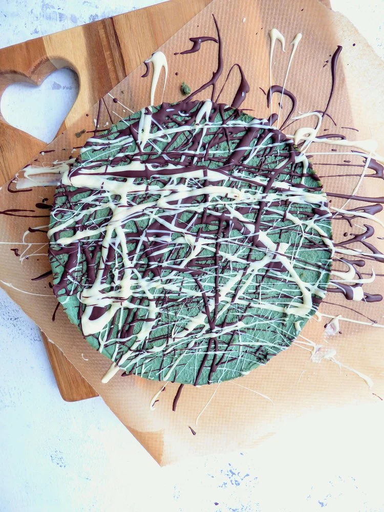 Mint Choc Chip Nut Free Vegan 'Cheesecake'