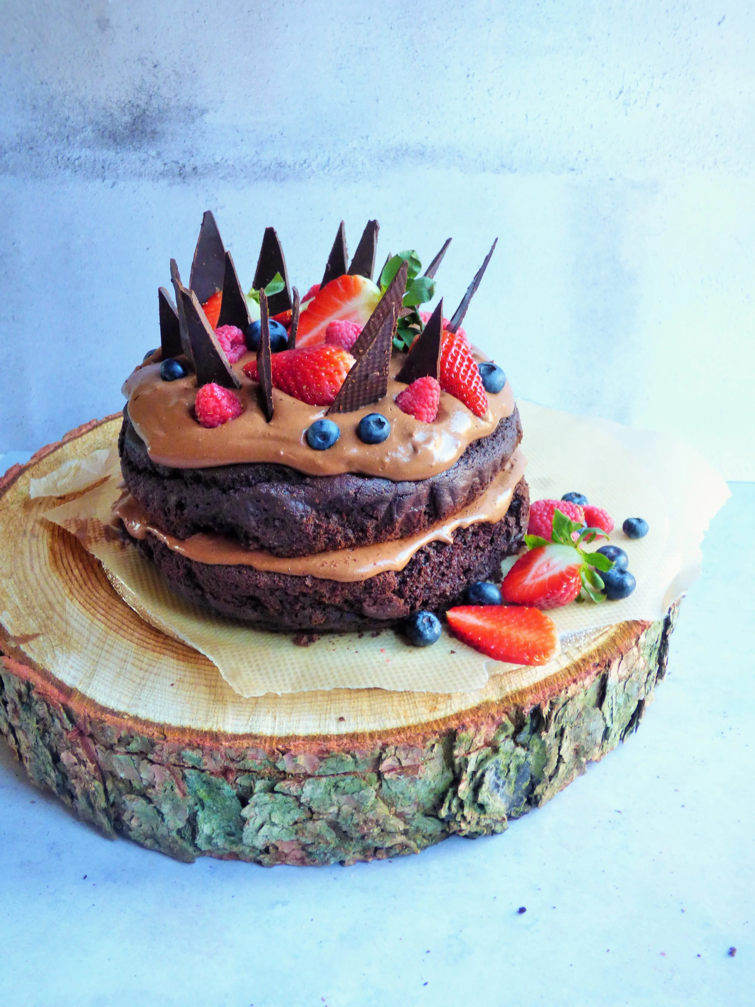 Deliciously decadent chocolate cake