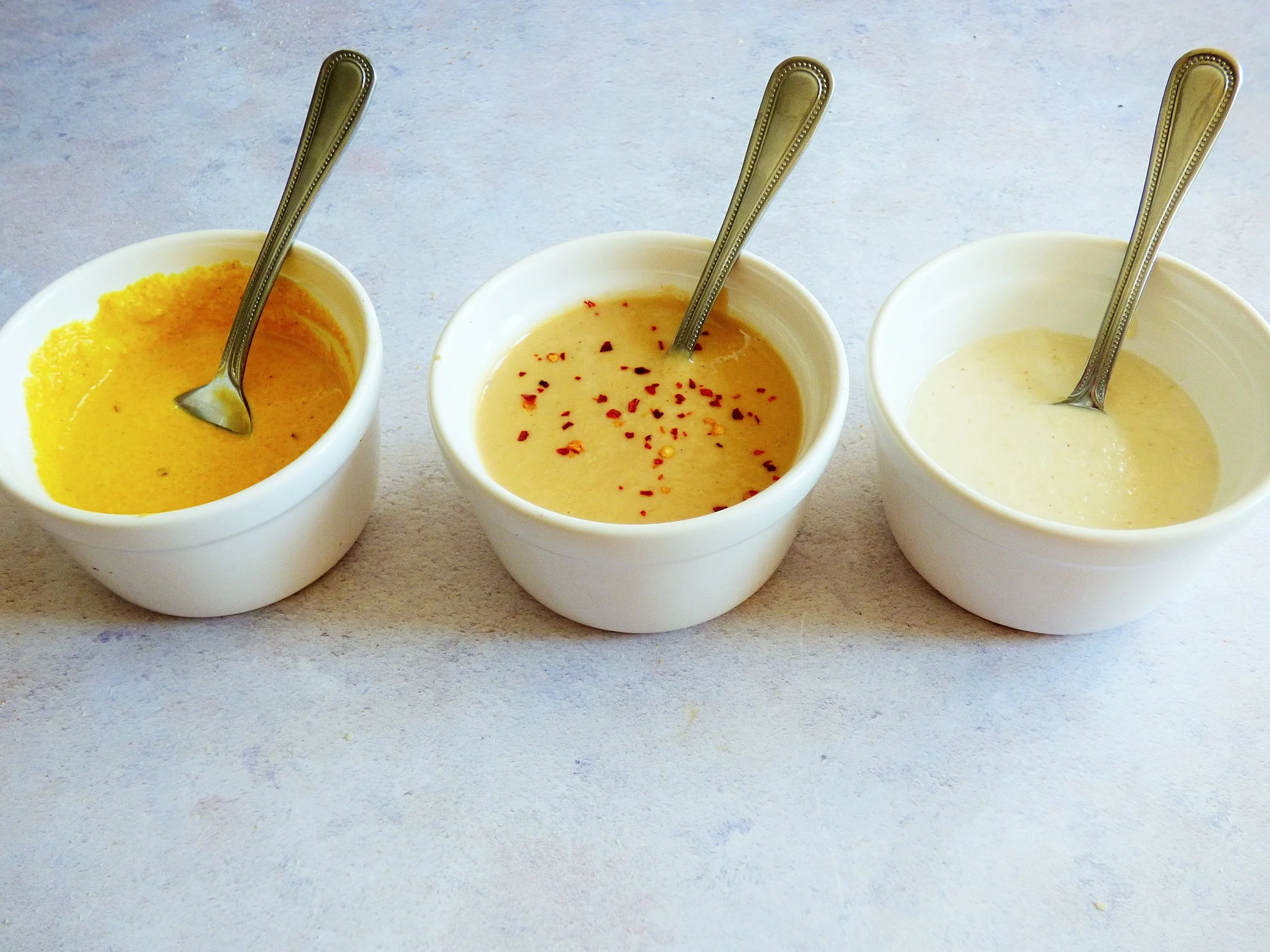 Tahini dressing 3 ways 