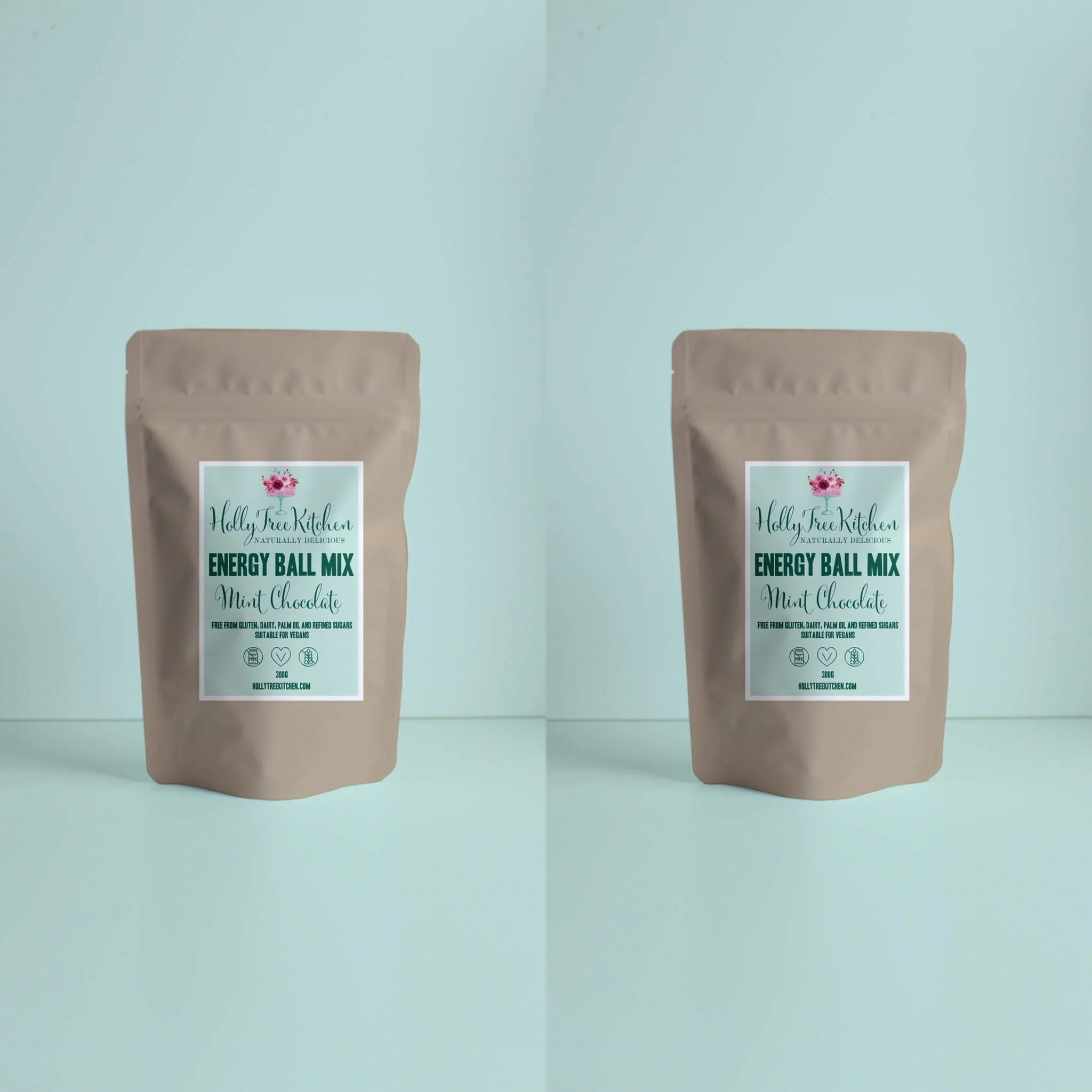 Vegan, refined sugar free and gluten free mint chocolate chip energy ball mix. Made in Cheshire. UK nationwide delivery.