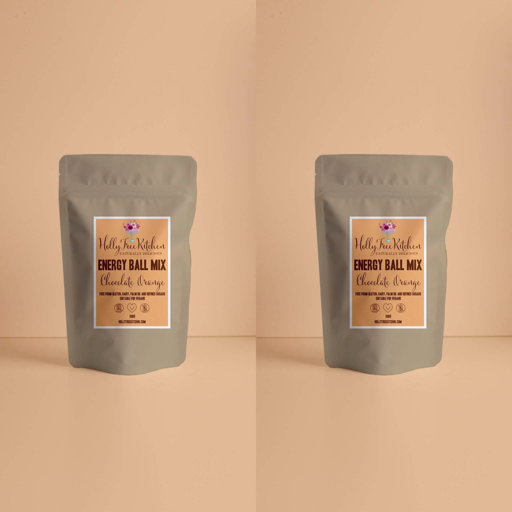 Vegan, refined sugar free and gluten free chocolate orange energy ball mix. Made in Cheshire. UK nationwide delivery.