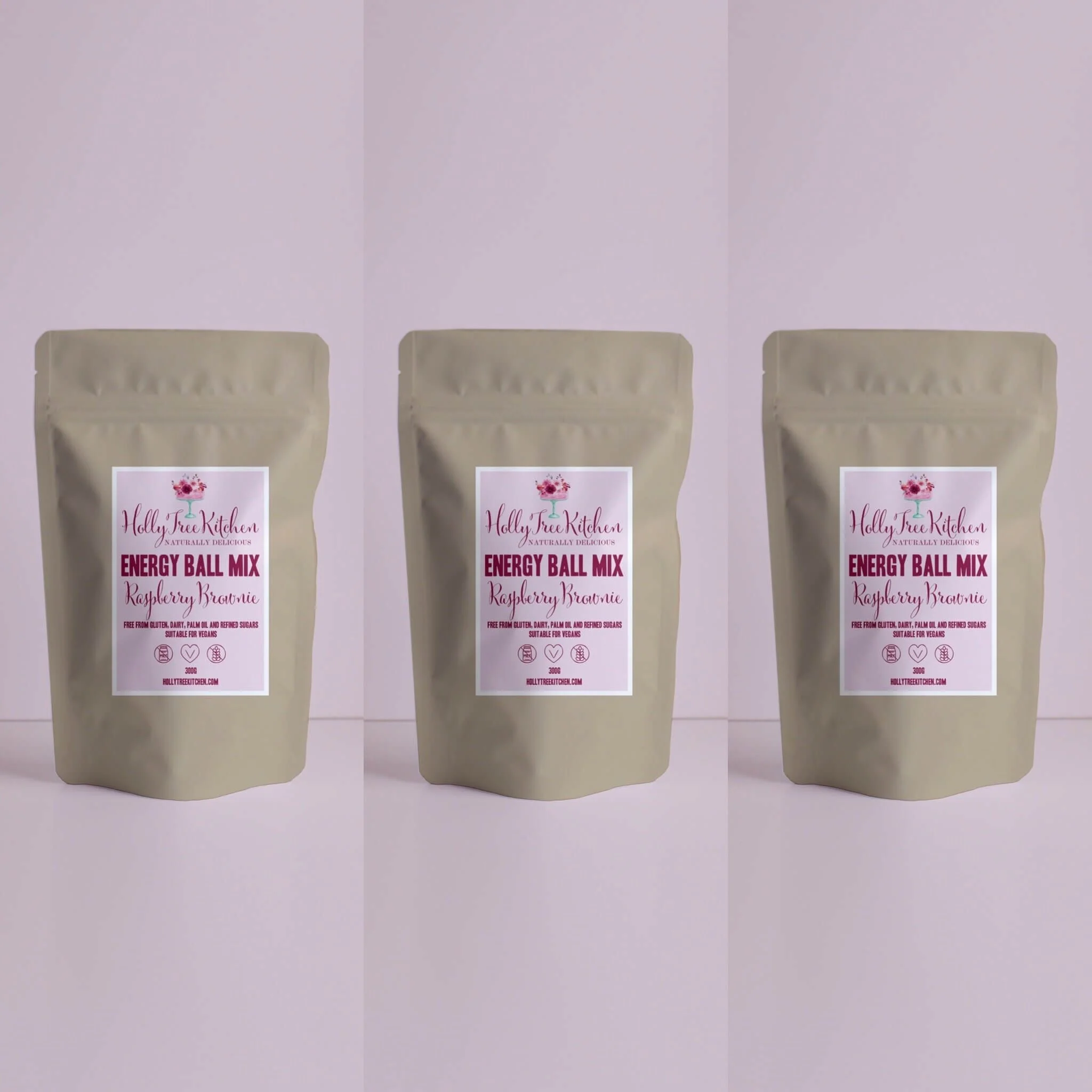 Vegan, refined sugar free and gluten free raspberry brownie energy ball mix. Made in Cheshire. UK nationwide delivery. Bundle. discount.