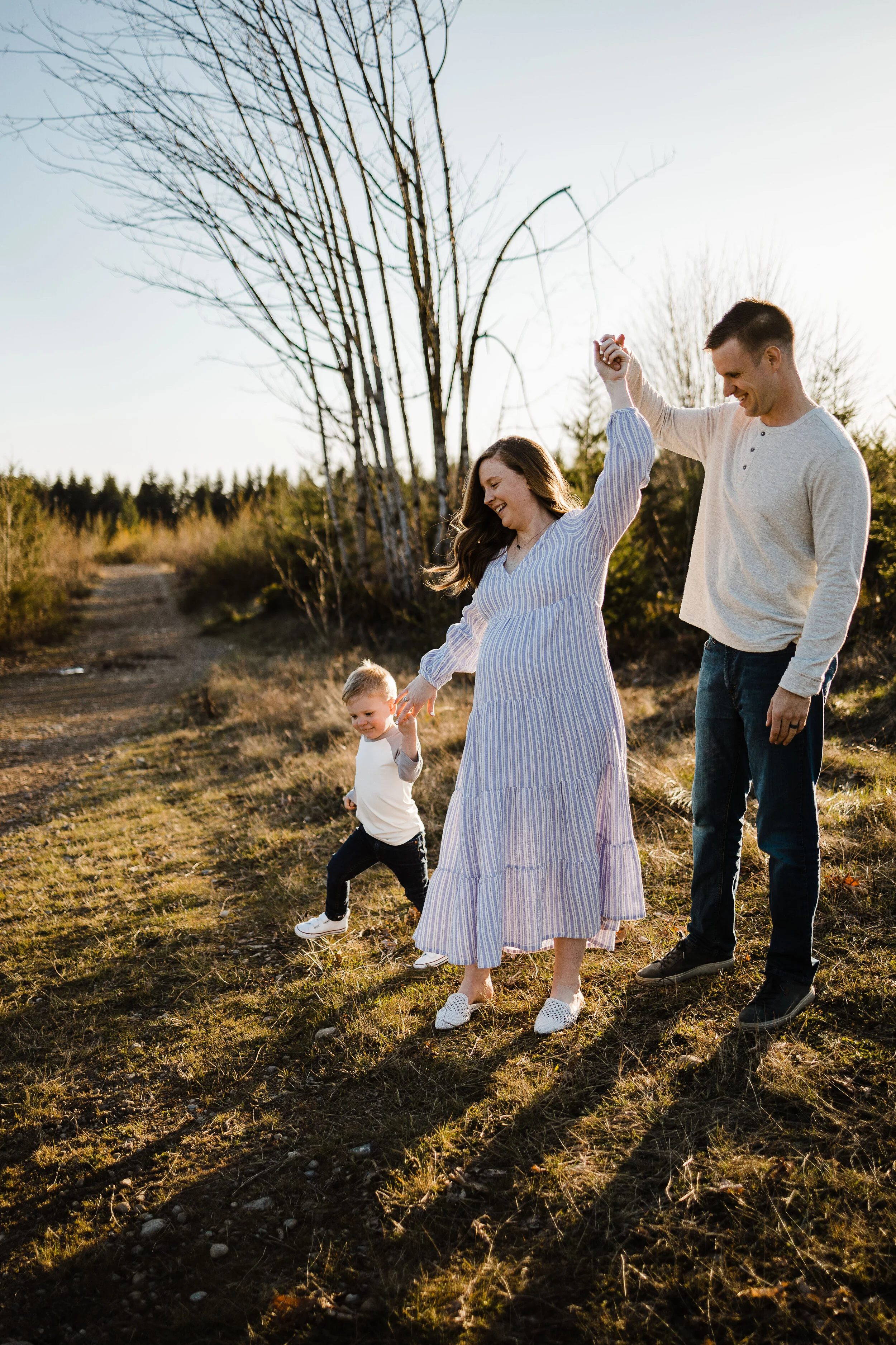 Family Dancing together, Buckley, WA family photographer, Brooke Holliday photography