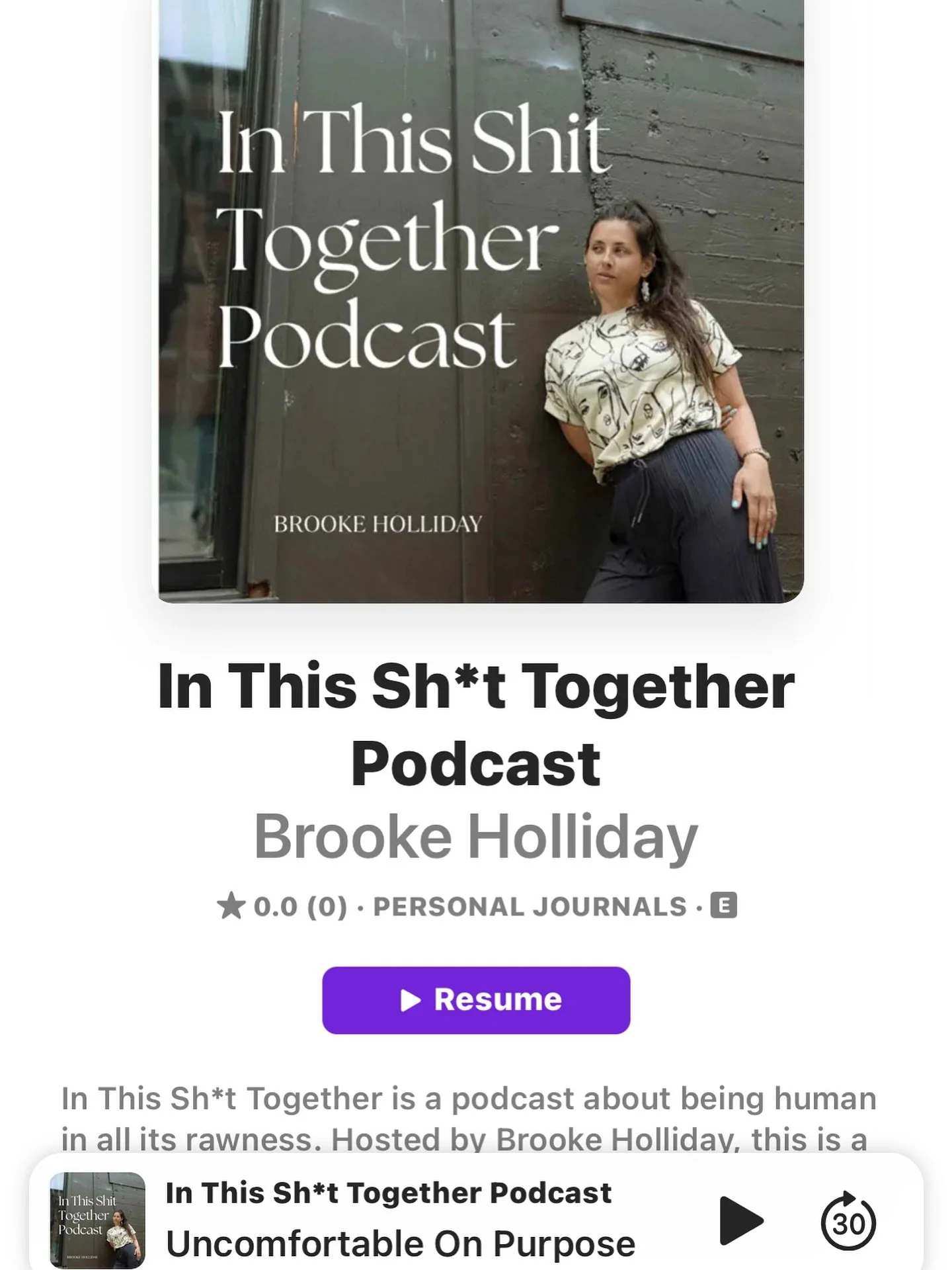 Hey hey hey! We are hit the ground running over here at In This Shit Together Podcast. 

I&rsquo;m use to be a firm believer is doing things right way before announcing but after many years in business for myself and learning from other mentors&helli