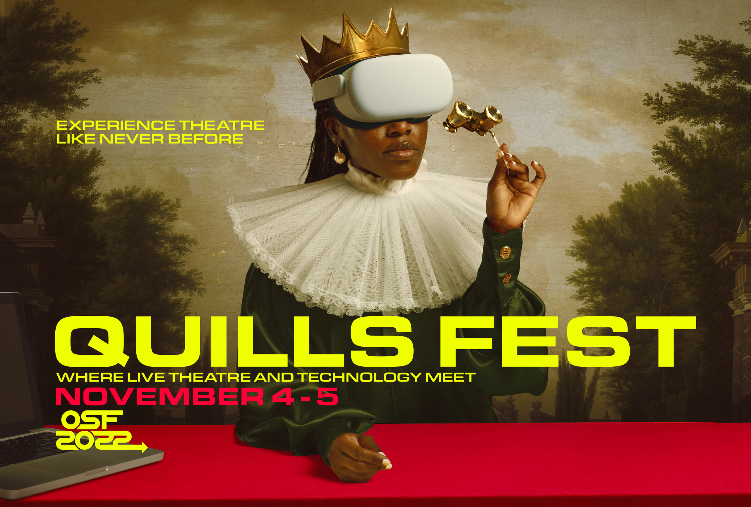  Creative Direction and art design for the Oregon Shakespeare Festival’s digitally native Quills Fest 