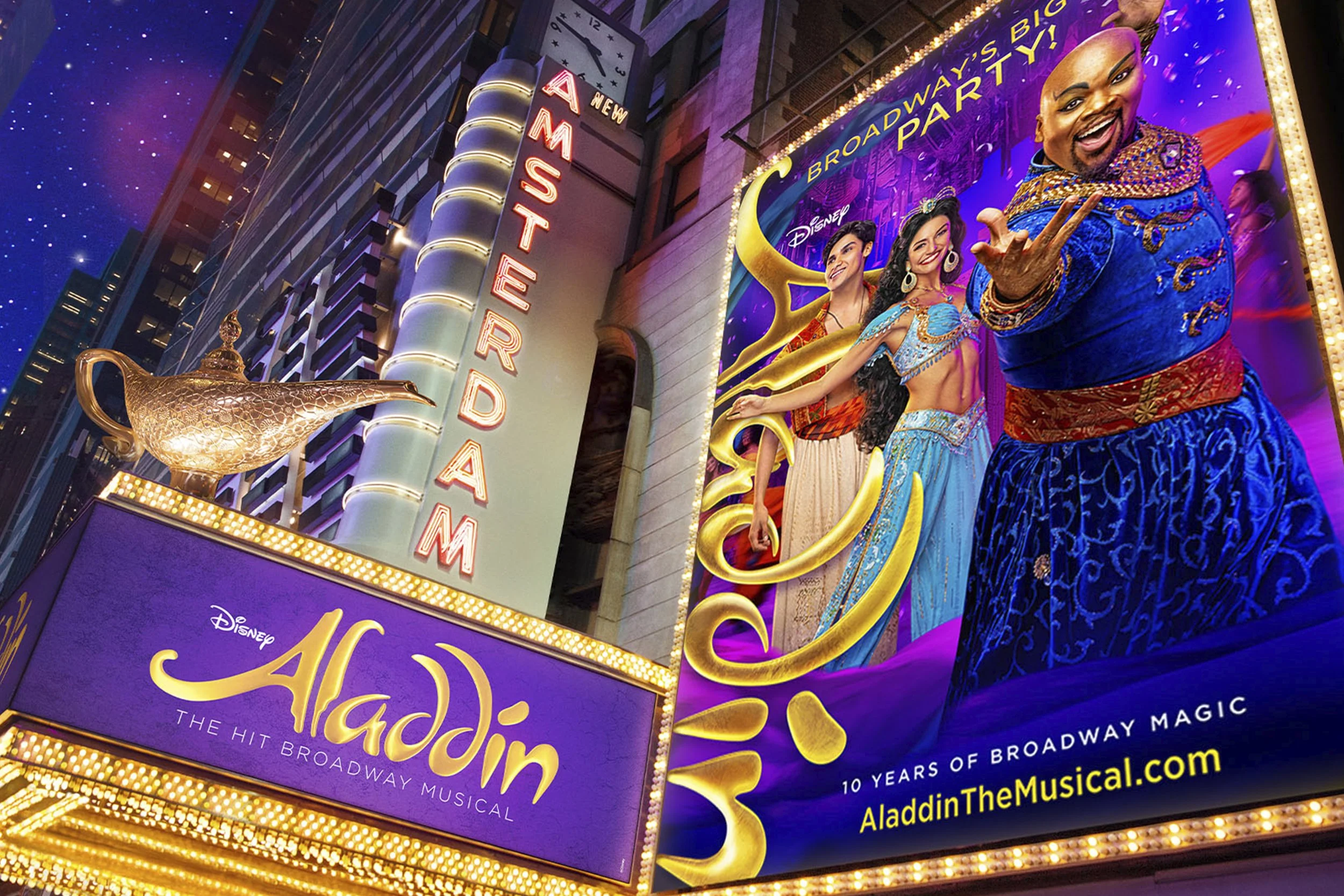 Creative Direction, icon design, and Key Art development for Aladdin on Broadway’s 10th anniversary