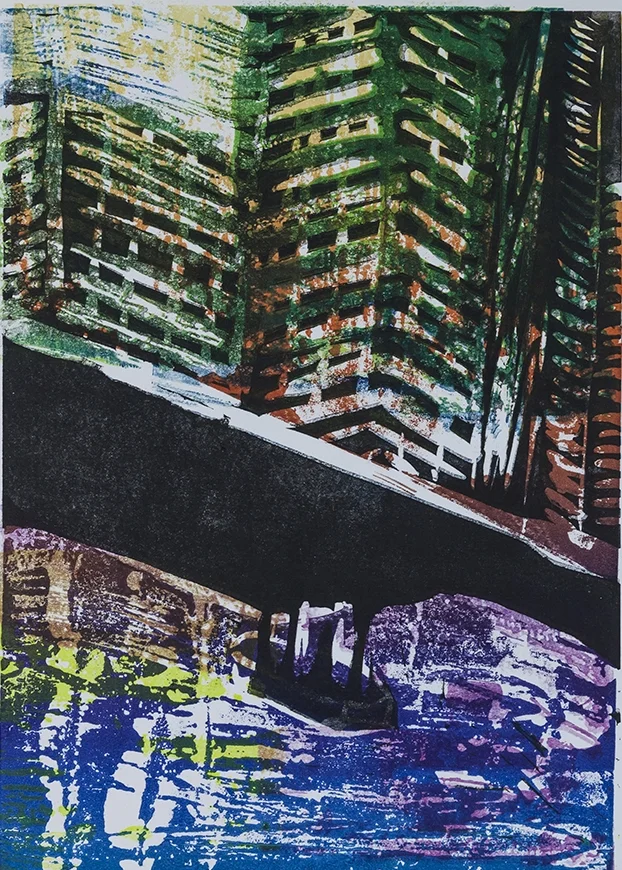 Early One Morning, Multiplate lino etching