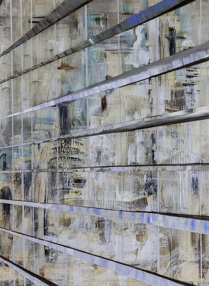 Reflections II, Mixed Media on Superimposed Perspex