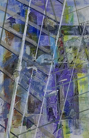 Windows on the World III, Mixed Media on Canvas