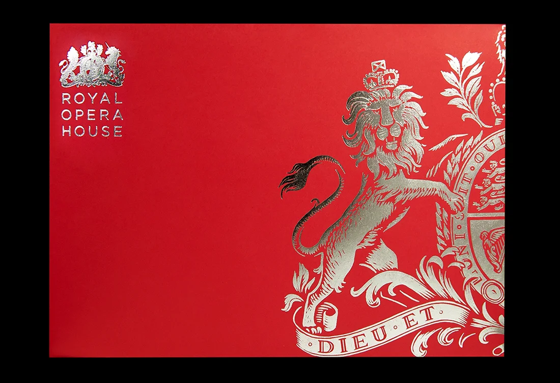 Front cover silver foiled and printed offset in spot colour.