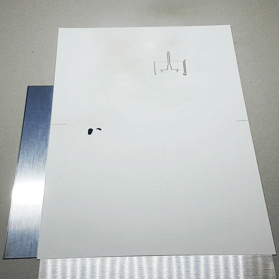 Laser-cutting machine in action