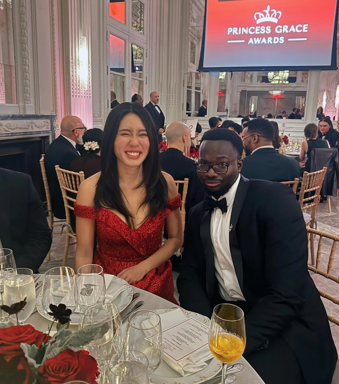 Incredibly honored to celebrate @aim_miko at the @princessgraceus. I still remember our first day of orientation together at @columbia six years ago, where we bonded over the quirkiest of things.

You&rsquo;re such a talent and an inspiration, and yo