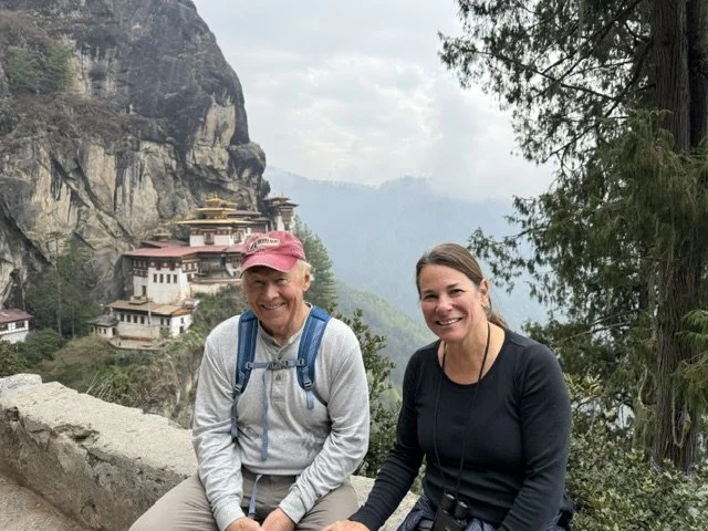 Poe Travel clients on a private trip to Bhutan with adventure travel experiences