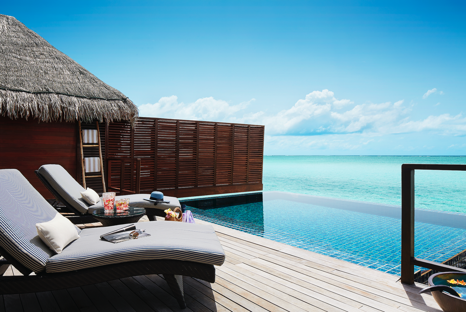   Poolside views in one of the One Bedroom Ocean Suite with Pool Deck (photo credit: Taj Hotels)  