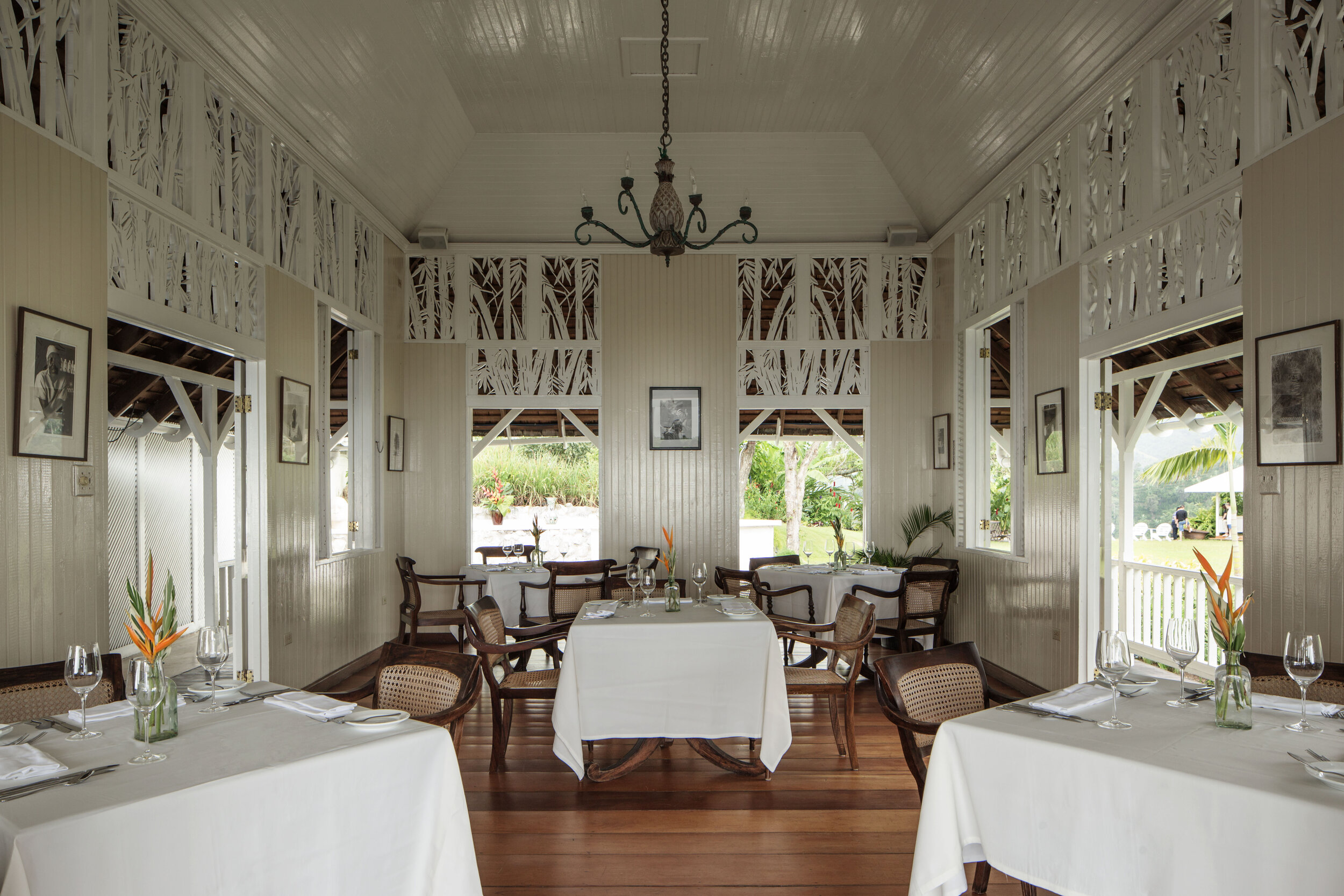   The restaurant at Strawberry Hill (photo credit: Dominique DeBay Collection)  