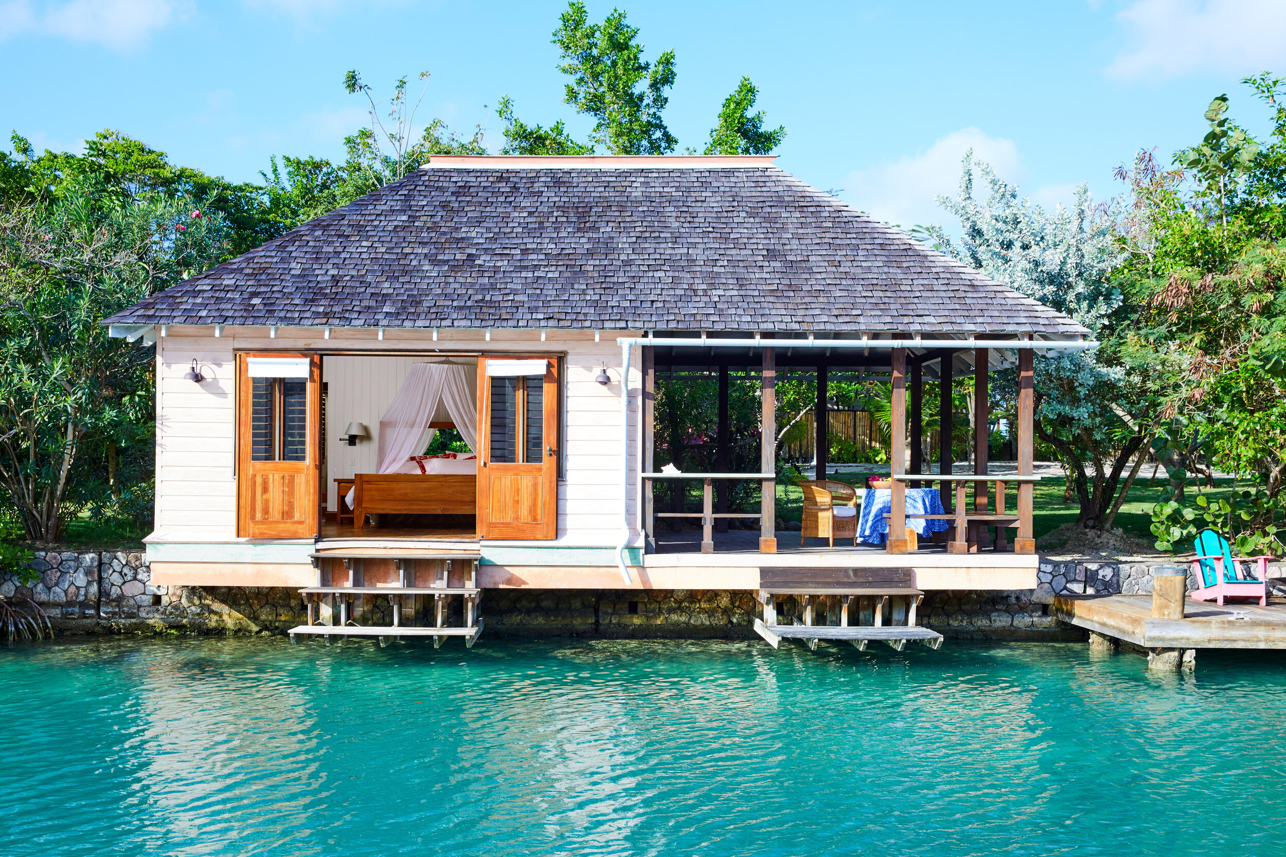   A Lagoon Cottage at GoldenEye (photo credit: Dominique DeBay Collection)  