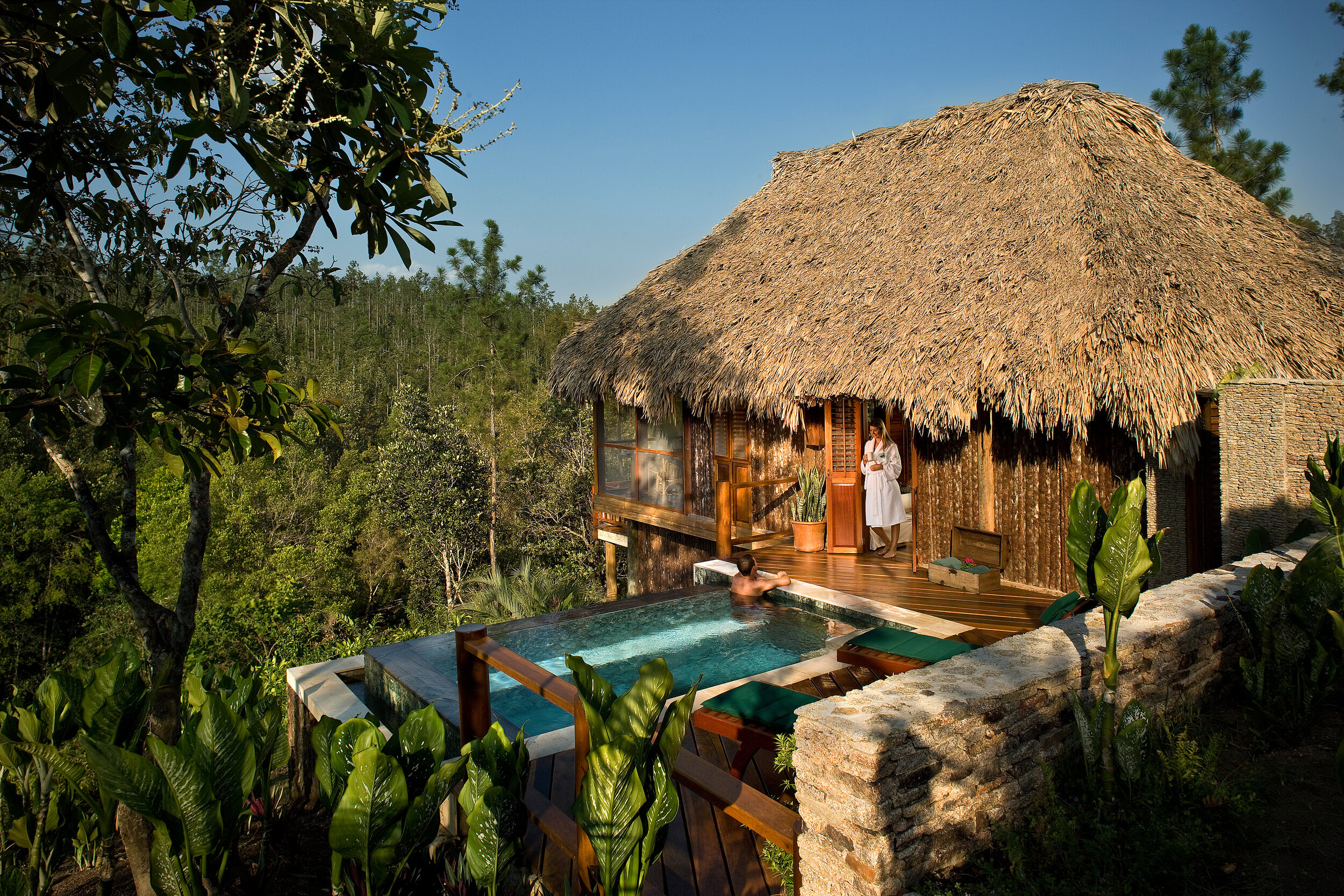   Luxury Cabana at Blancaneaux Lodge (photo credit: The Family Coppola Hideaways)  