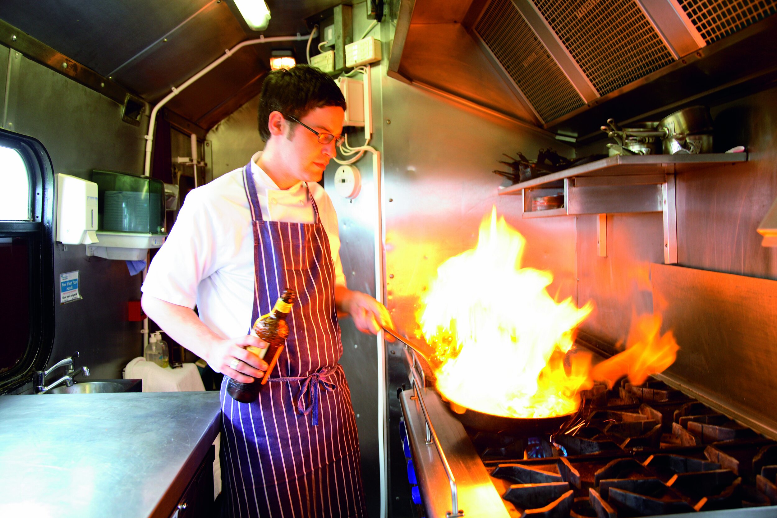   Chef onboard the Belmond Royal Scotsman, where the food is seriously top-notch (photo credit: Belmond)  