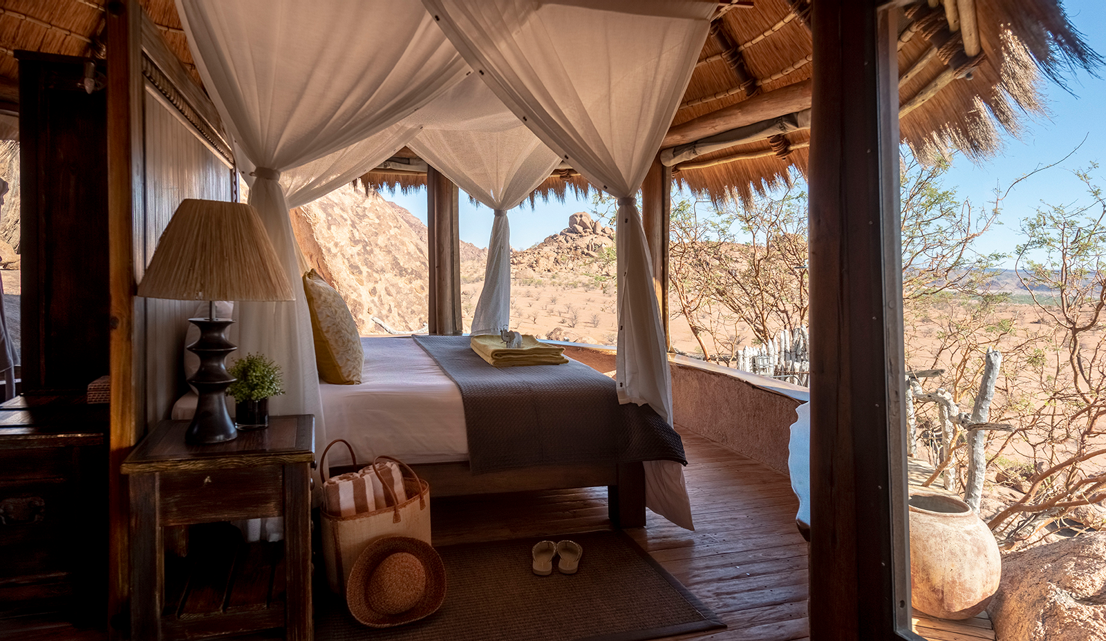 Luxury tented camp at Mowani Mountain Camp