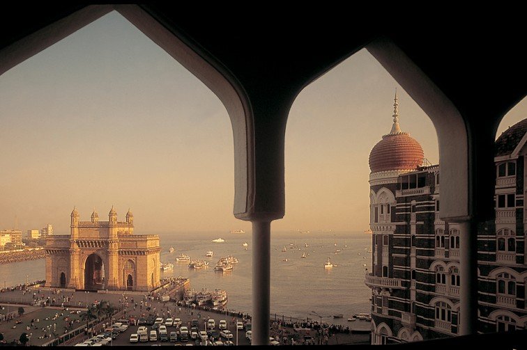 City views from the Taj Mahal Palace in Mumbai, India