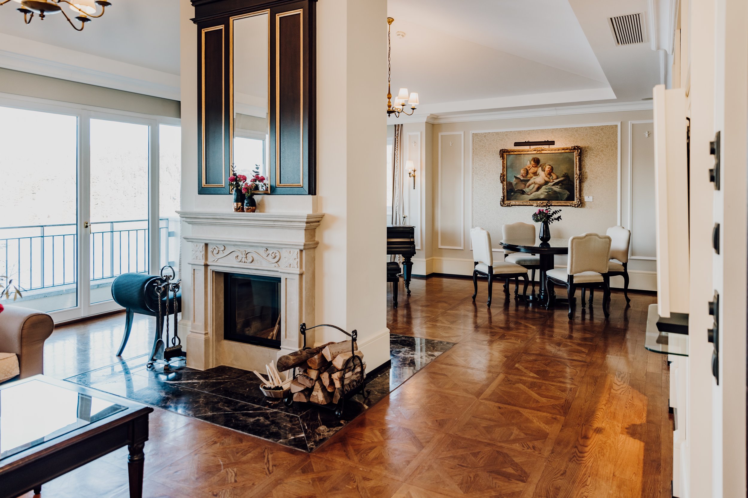 A suite at Schloss Fuschl, a hotel in the Marriott Luxury Collection in Salzburg, Austria