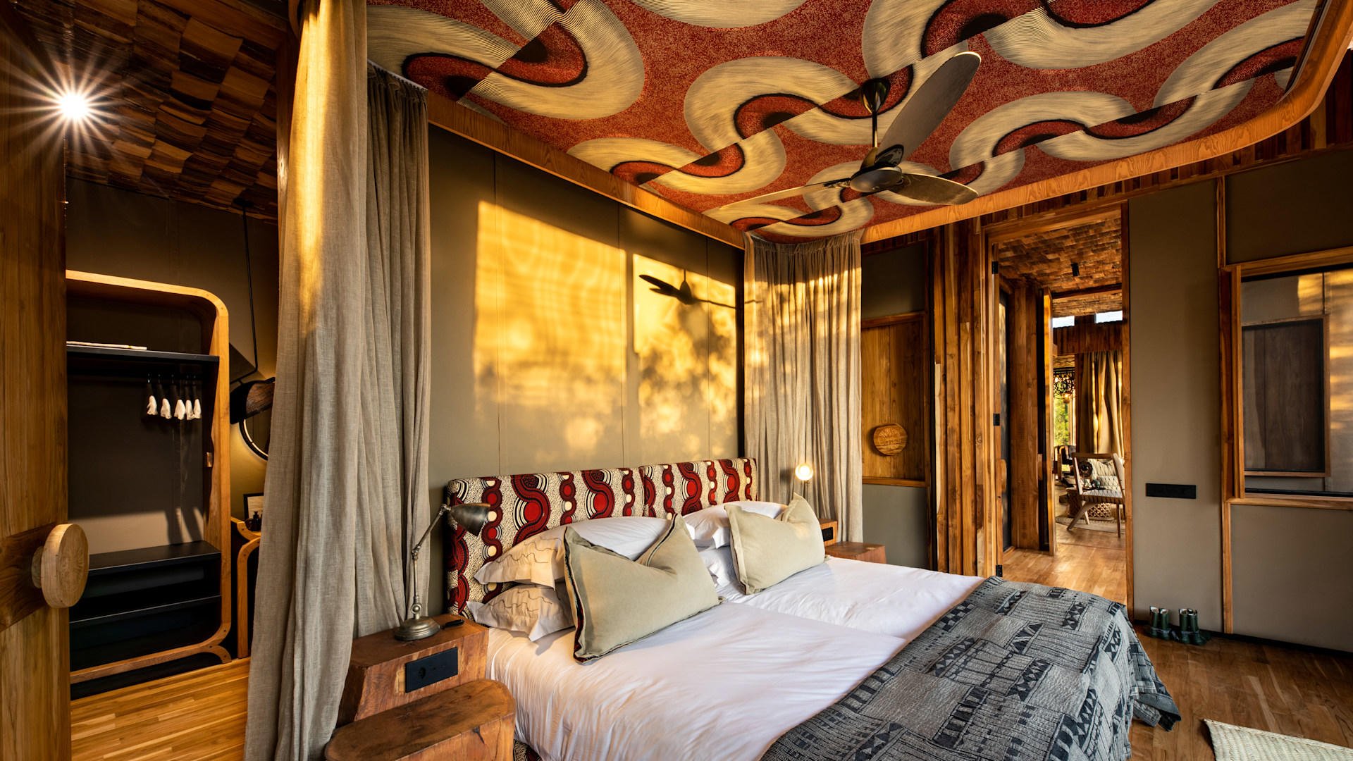 Luxury accommodations at andBeyond Grumeti Serengeti River Lodge in Tanzania