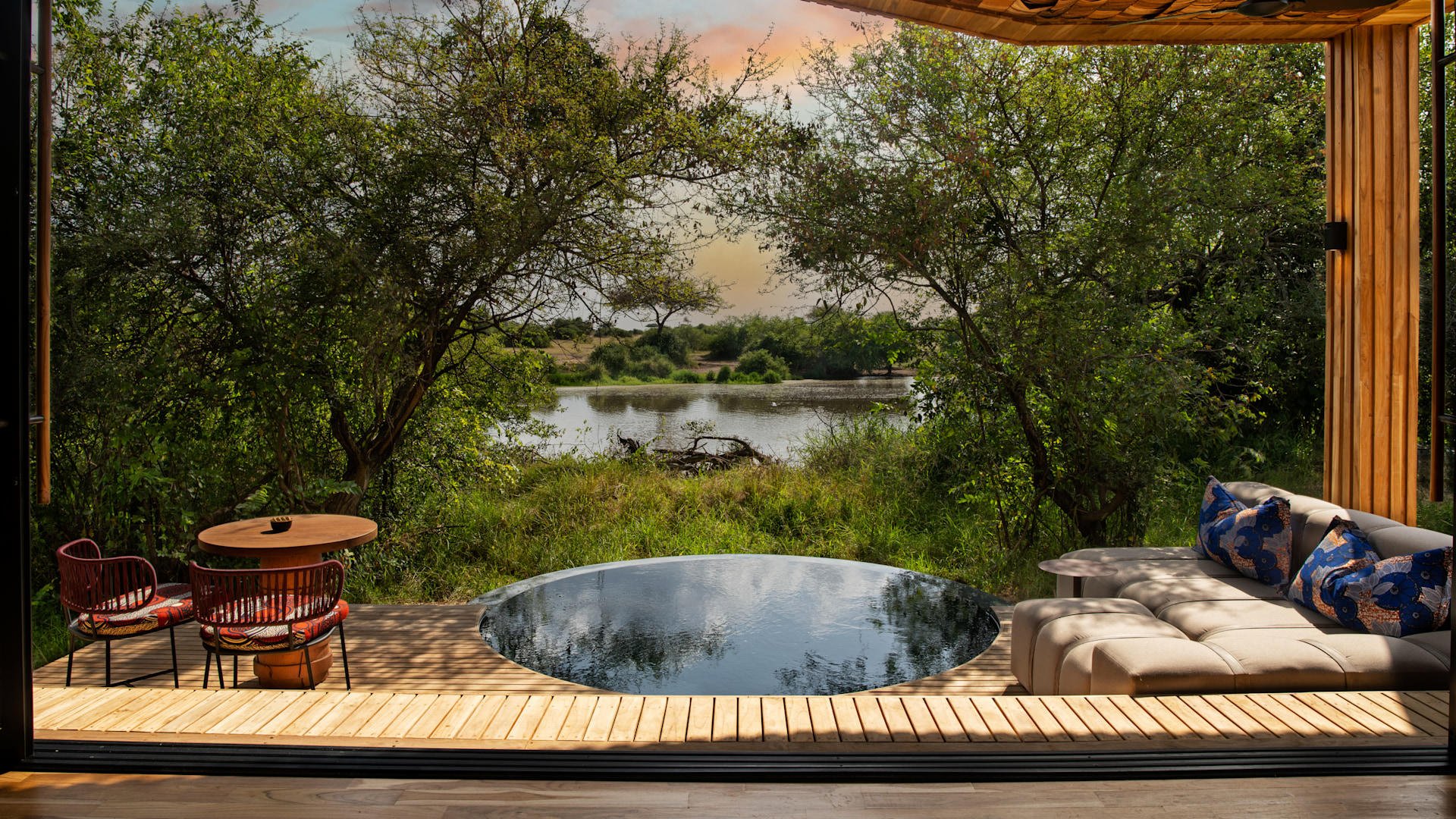 Private Pool at andBeyond Grumeti Serengeti River Lodge in Tanzania